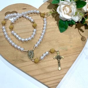 Terço Nossa Senhora das Graças pérola