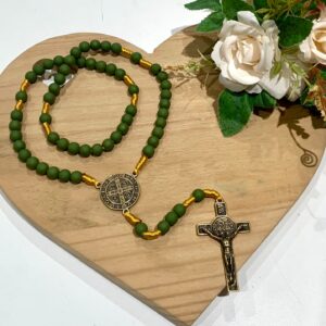 Terço São Bento verde exército